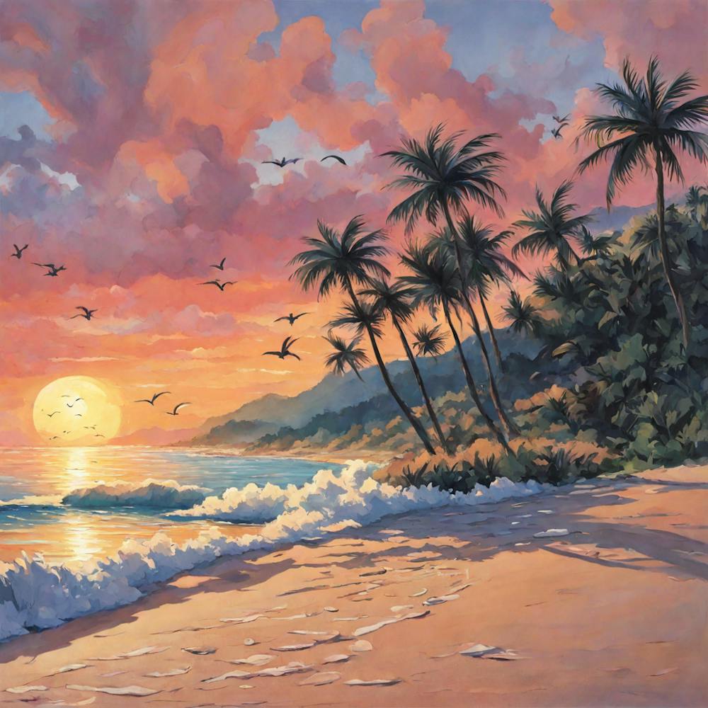 Sunset At The Beach