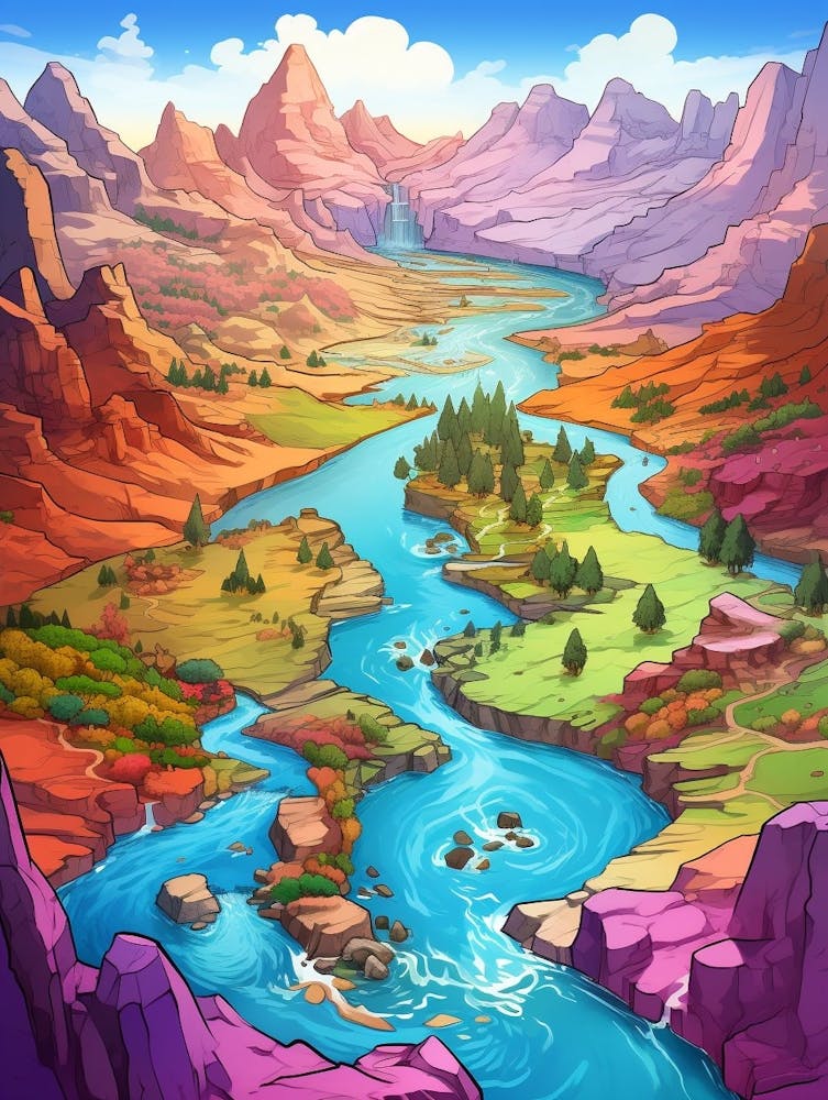 Plateau River Basins Cartoon 4
