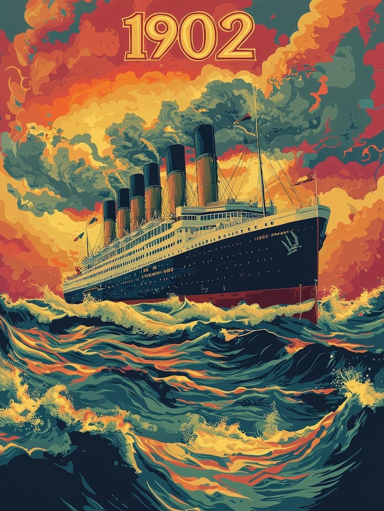 Aihrgdesign A Vintage Travel Poster Of A Grand Ocean Liner Cr Ff62c3c7 27ce 4855 9389 F1e6c6712f02 0