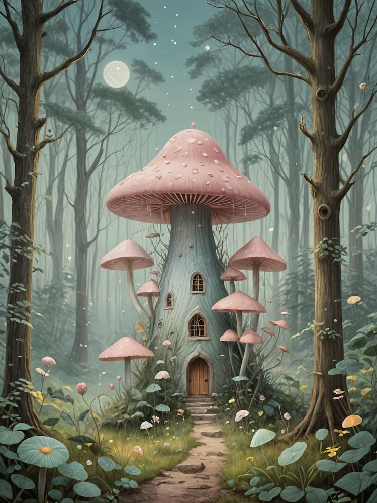 Fairytale Mushroom House no1