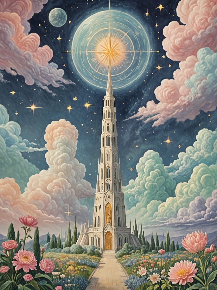 Fantasy Tower Of Light