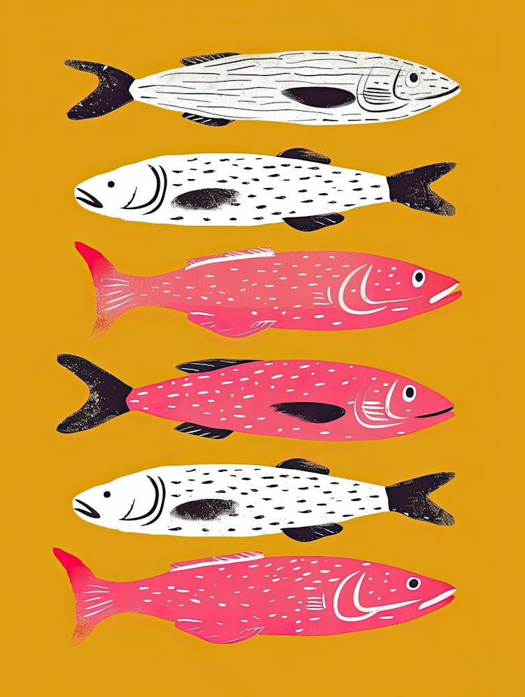 Midnight Swimmers Fish Poster