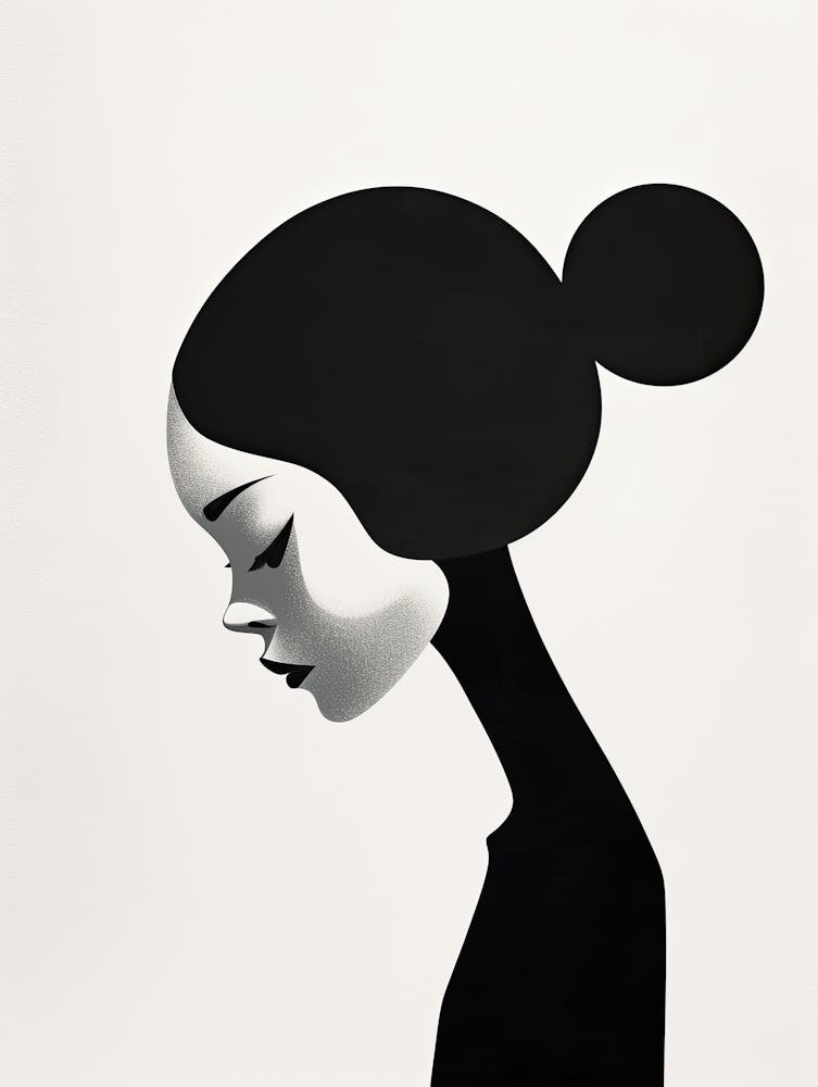 Silhouette Of A Woman, Minimalism
