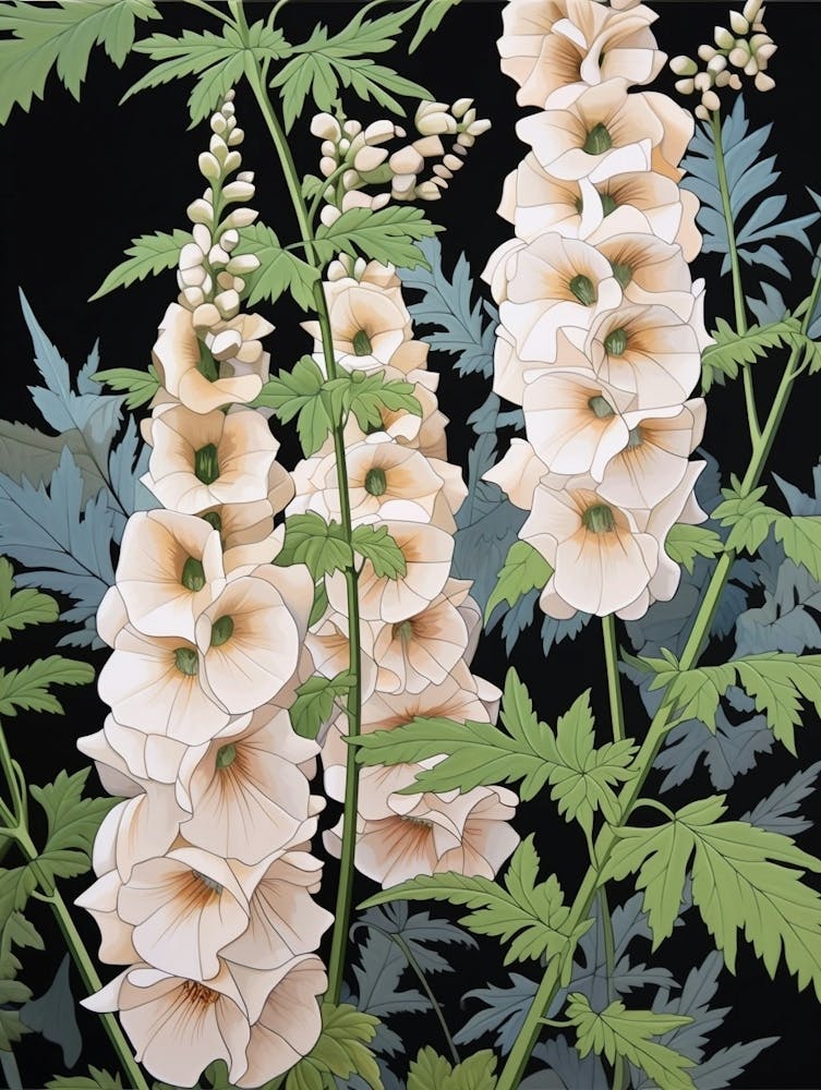 Flower Illustration Delphinium 4