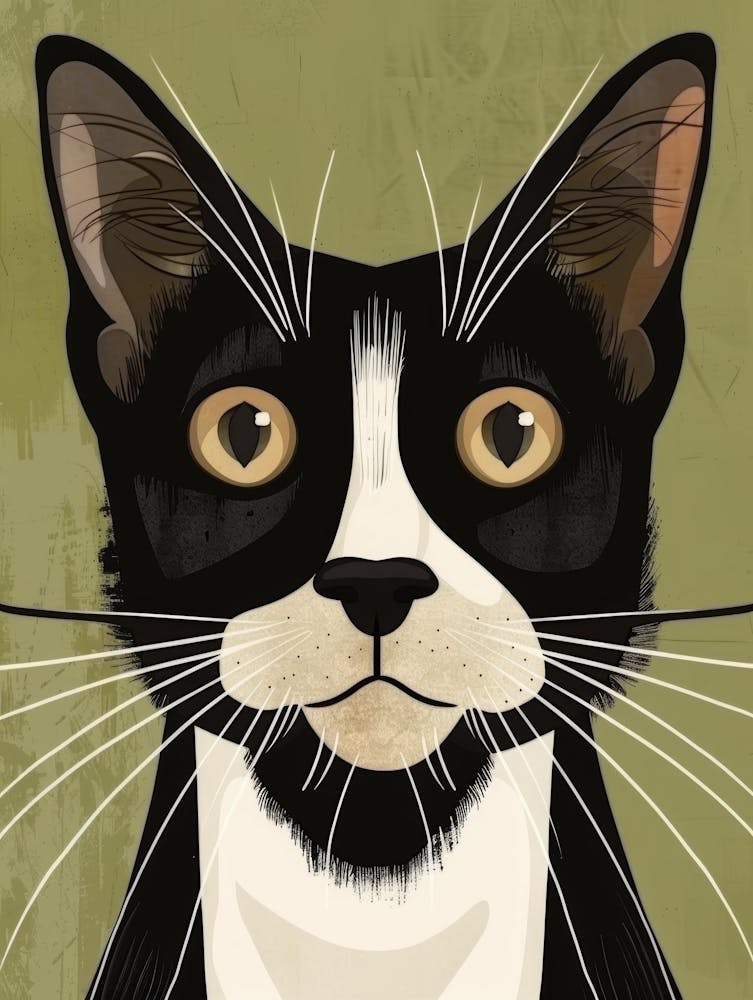 Black And White Cat 27