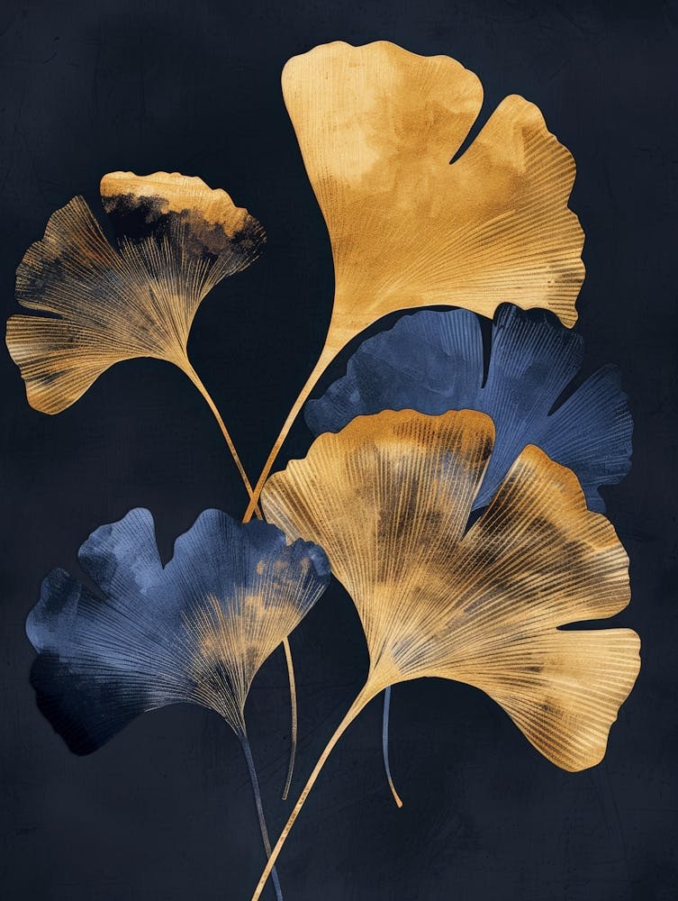 Ginkgo Leaves Canvas Print 2