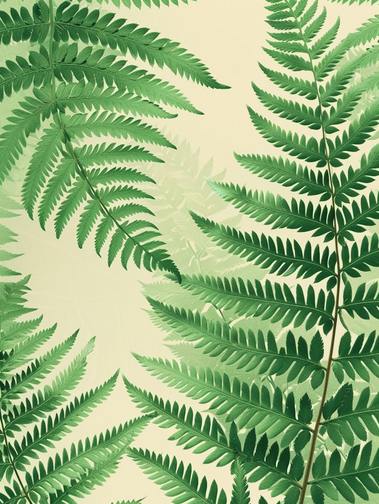 Pattern Poster Soft Shield Fern 1