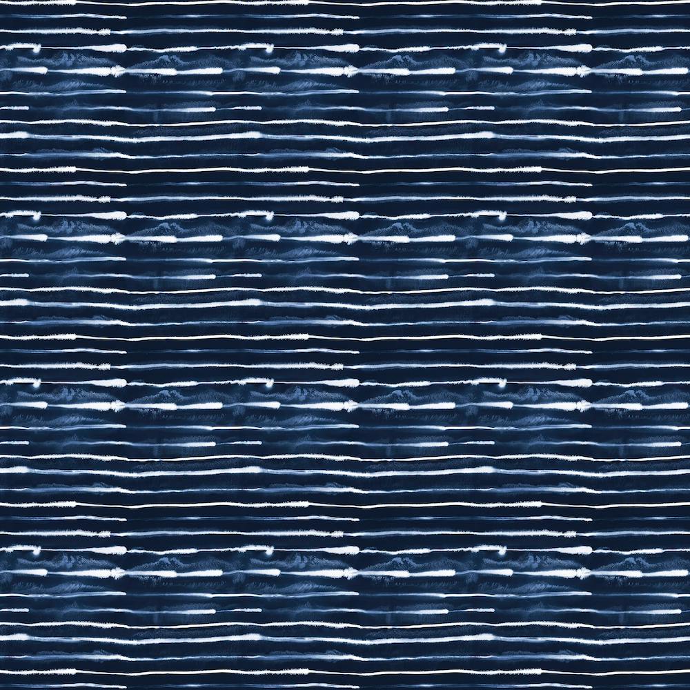 Electric Lines Navy Square