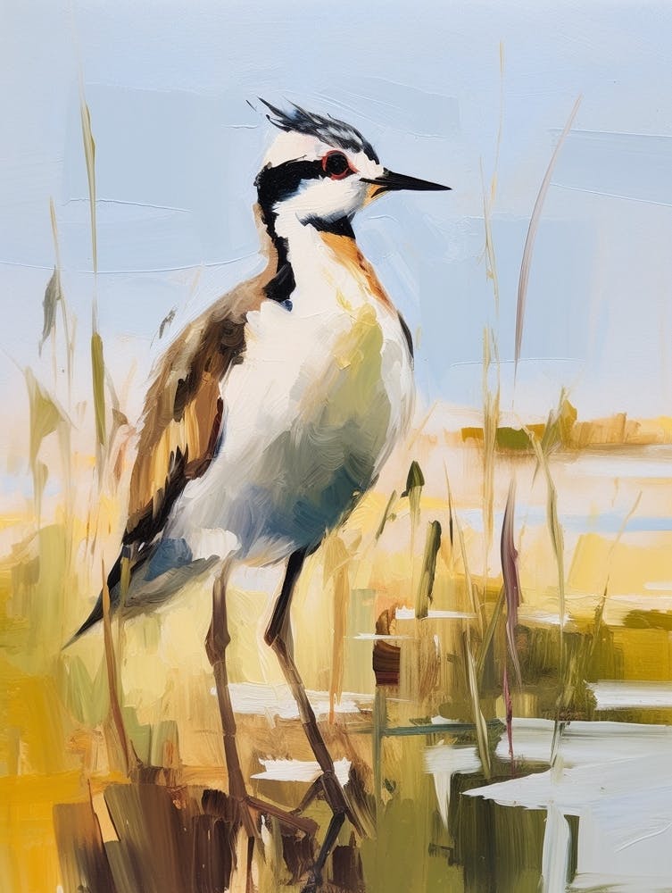 Bird Painting Lapwing 4