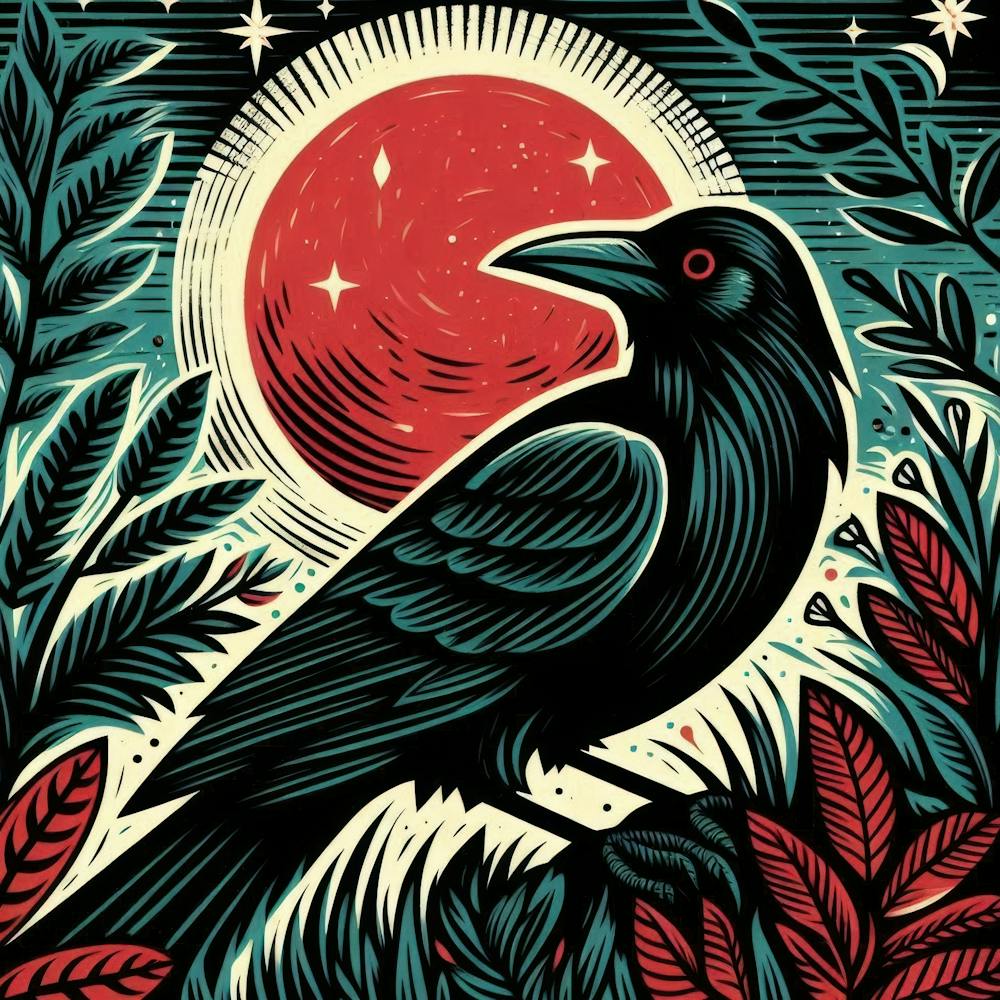 The Crow and Moon 8