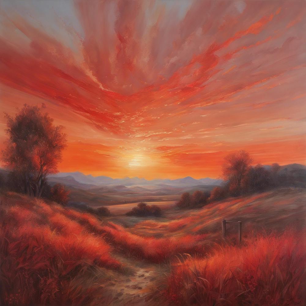 53034 An Artwork Depicting A Landscape, Where The Sunset Xl 1024 V1 0