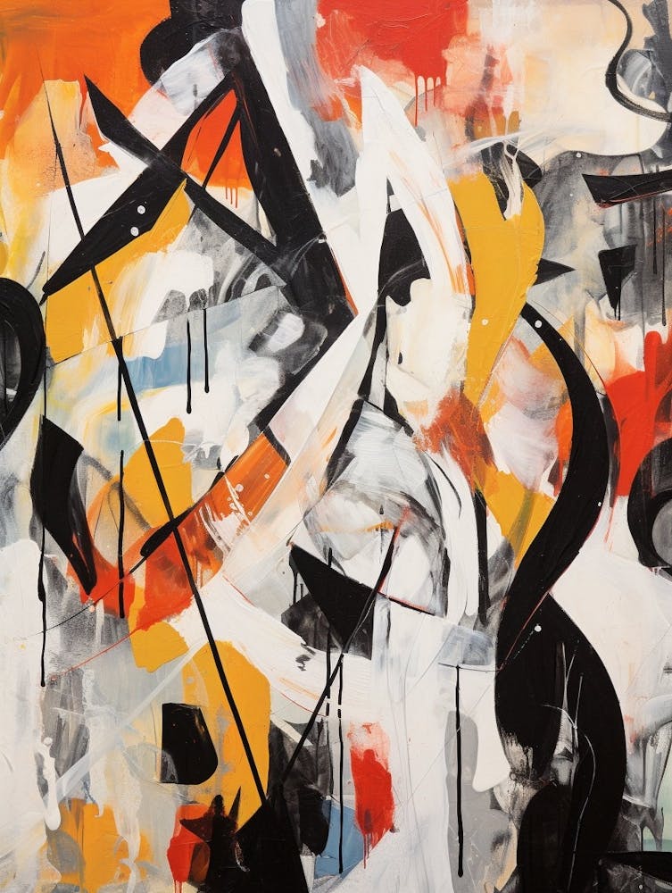 Vibrant Contrasts Abstract