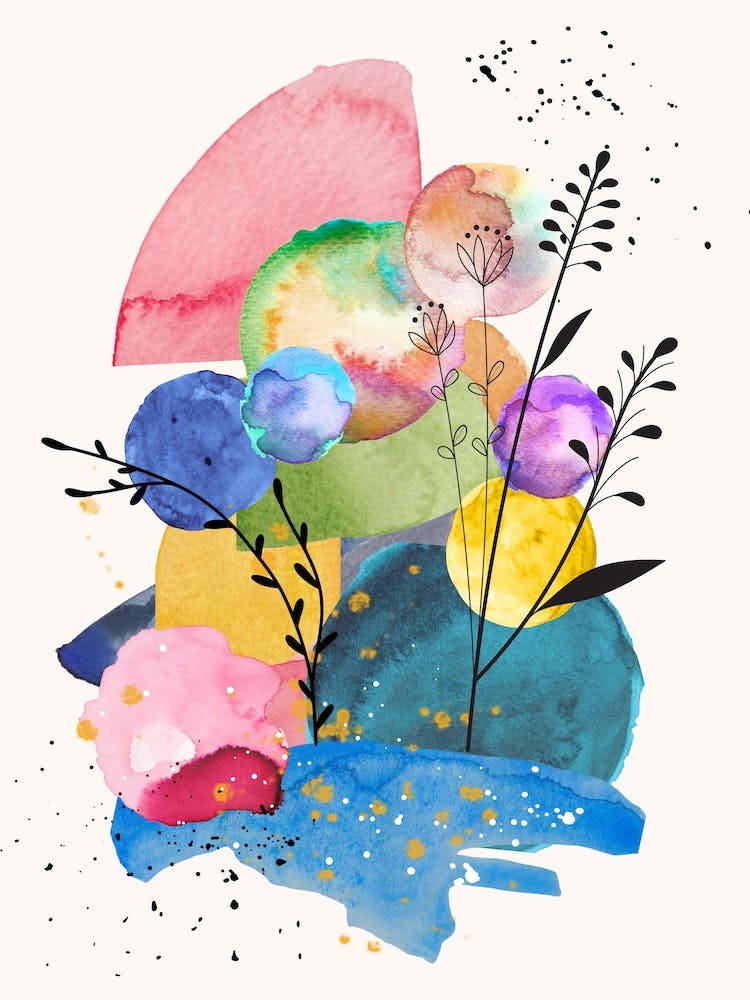 Watercolor Abstract Painting