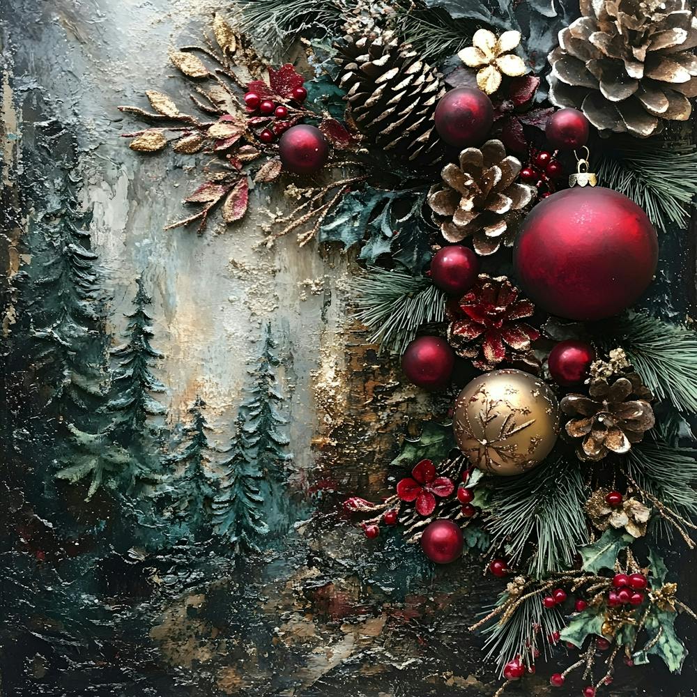 Vintage Holiday Mixed Media 2