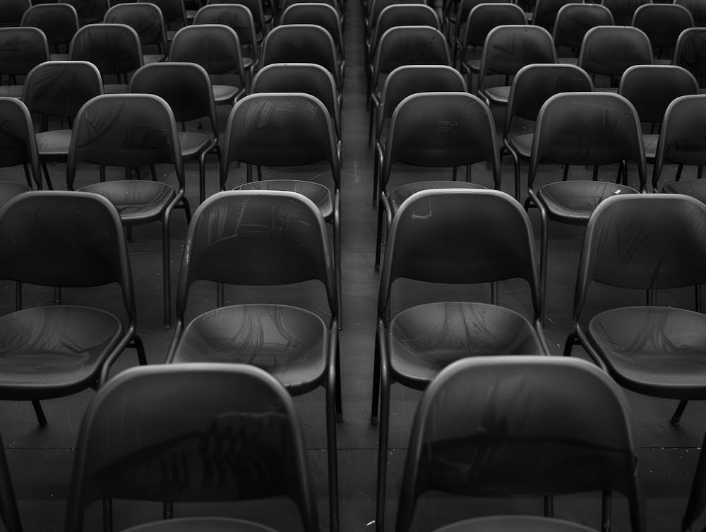 Empty Chairs In The Auditorium