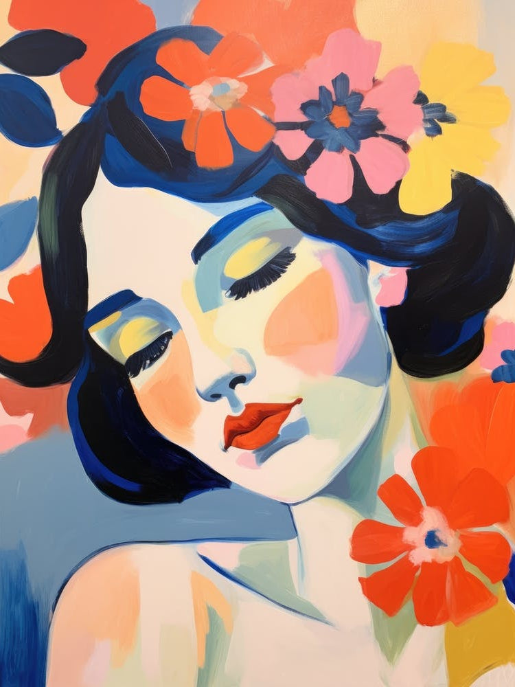 Woman With Flowers 9