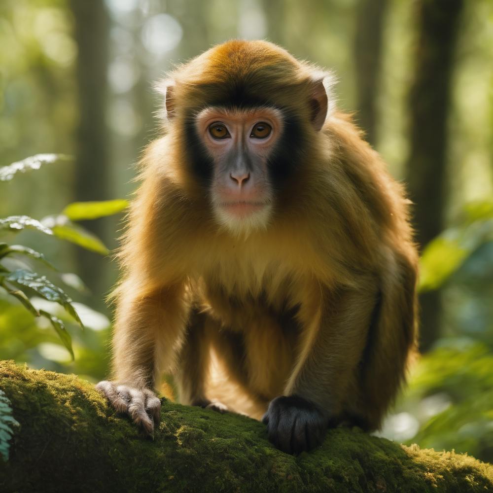 Monkey In The Forest