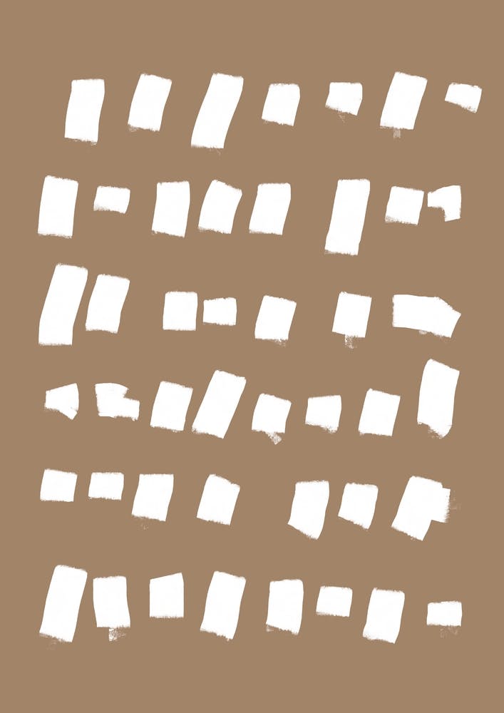 White Strokes On Beige