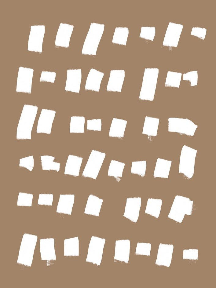 White Strokes On Beige