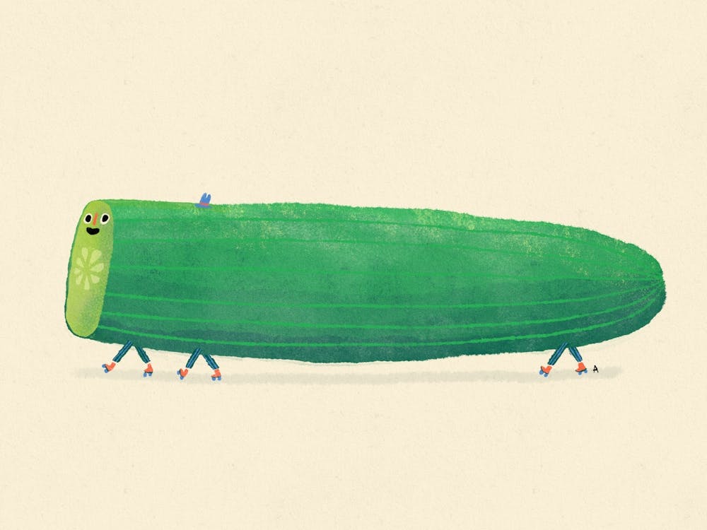 Cucumber On Roller Skates