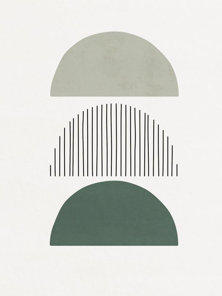 Shapes and Lines - Green 01