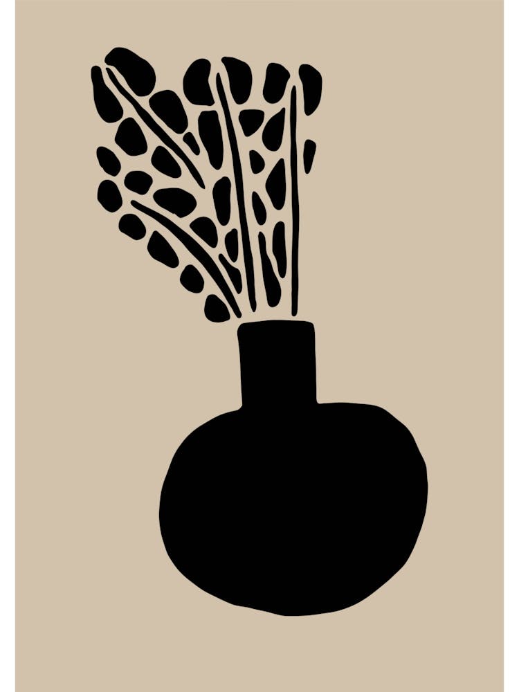 Black Vase Abstract