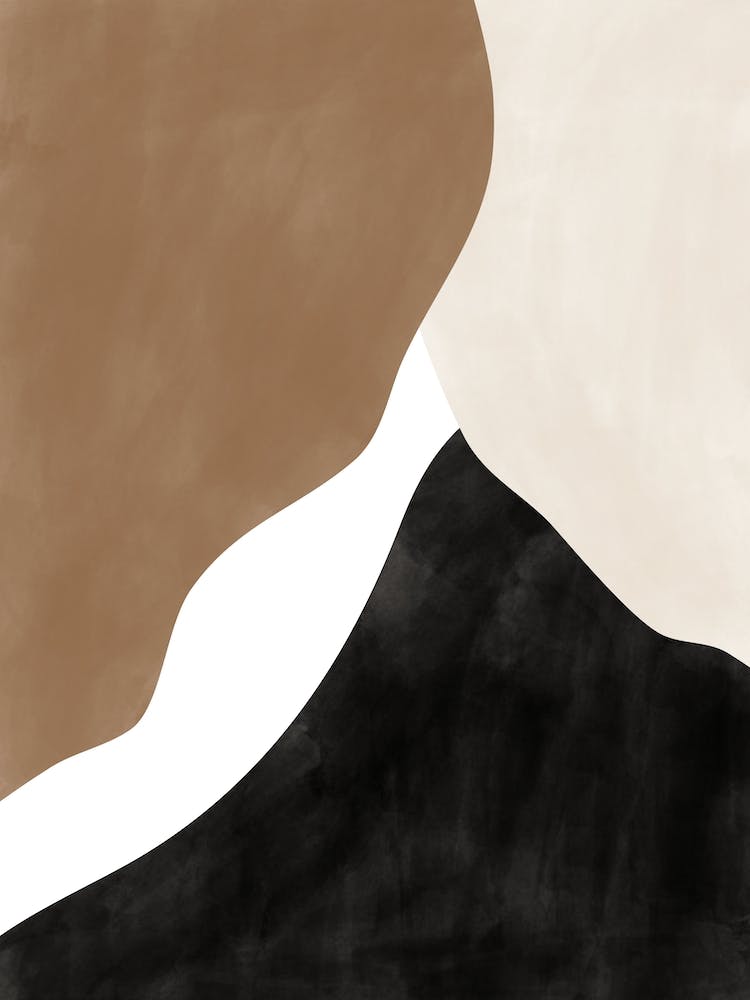 Abstract Brown Beige Poster No.2