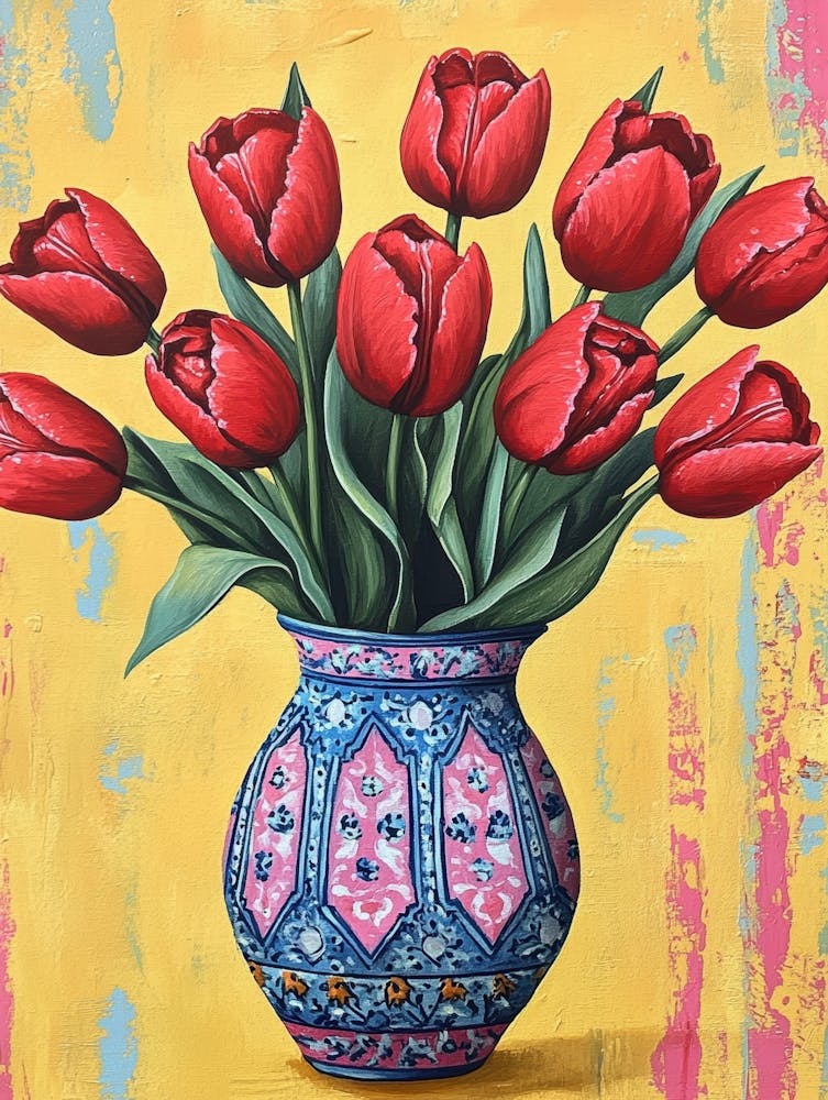 Tulipes Dans Un Vase 50