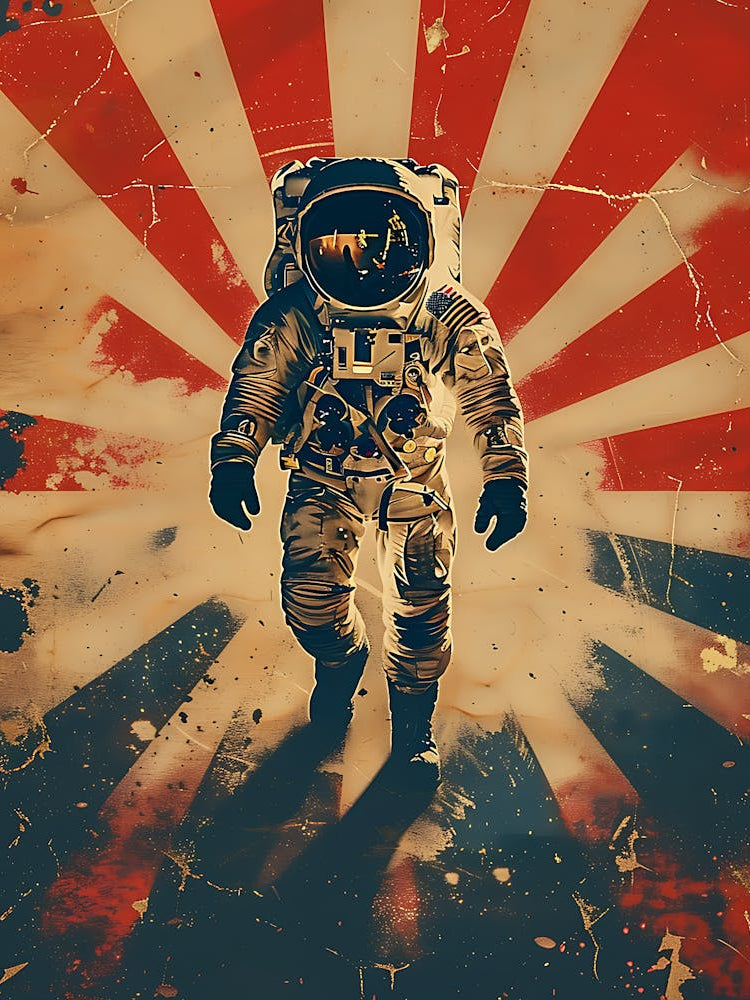 Beautiful Retro Astronaut 6