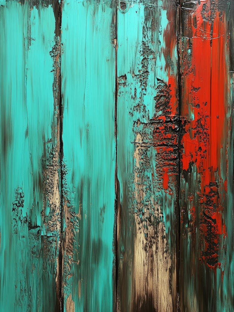 Turquoise And Red
