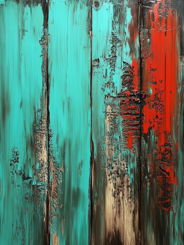 Turquoise And Red