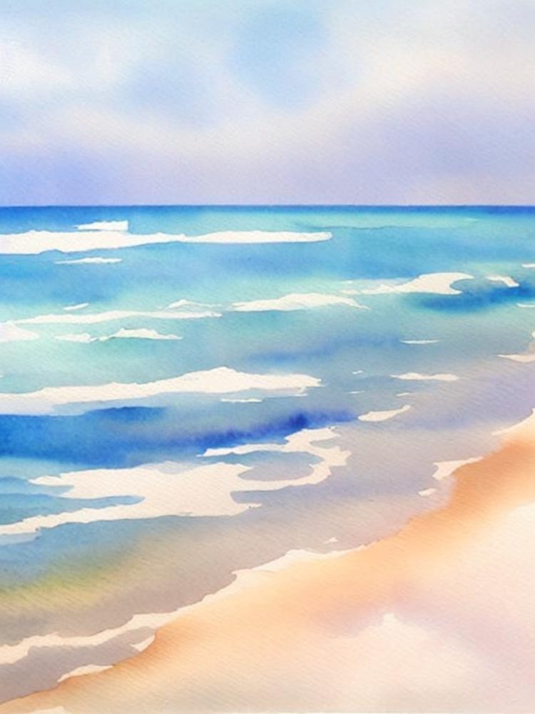 Delray Beach 2, Florida Watercolour