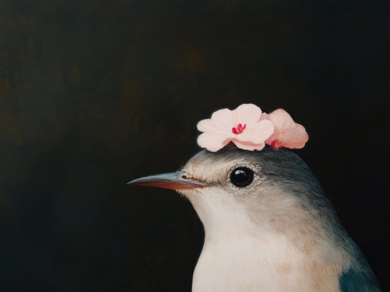 Bird With Flowers 2