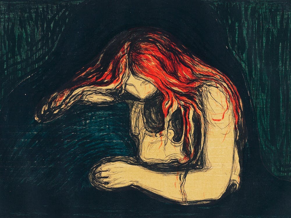 Le Vampire II, Edvard Munch