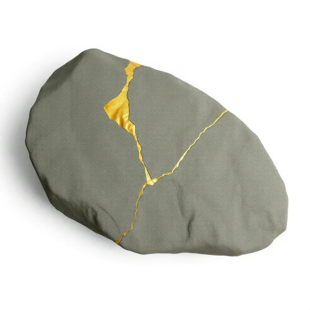 Gold Leaf On A Rock