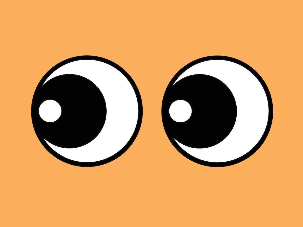 Making Eyes Left Light Orange