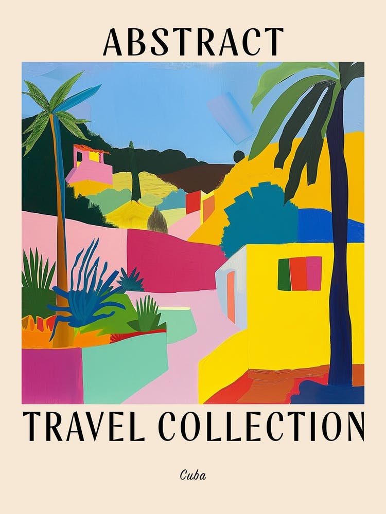 Abstract Travel Collection Poster Cuba 3