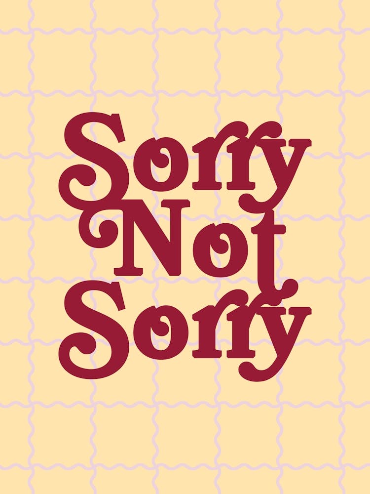 Sorry Not Sorry 1