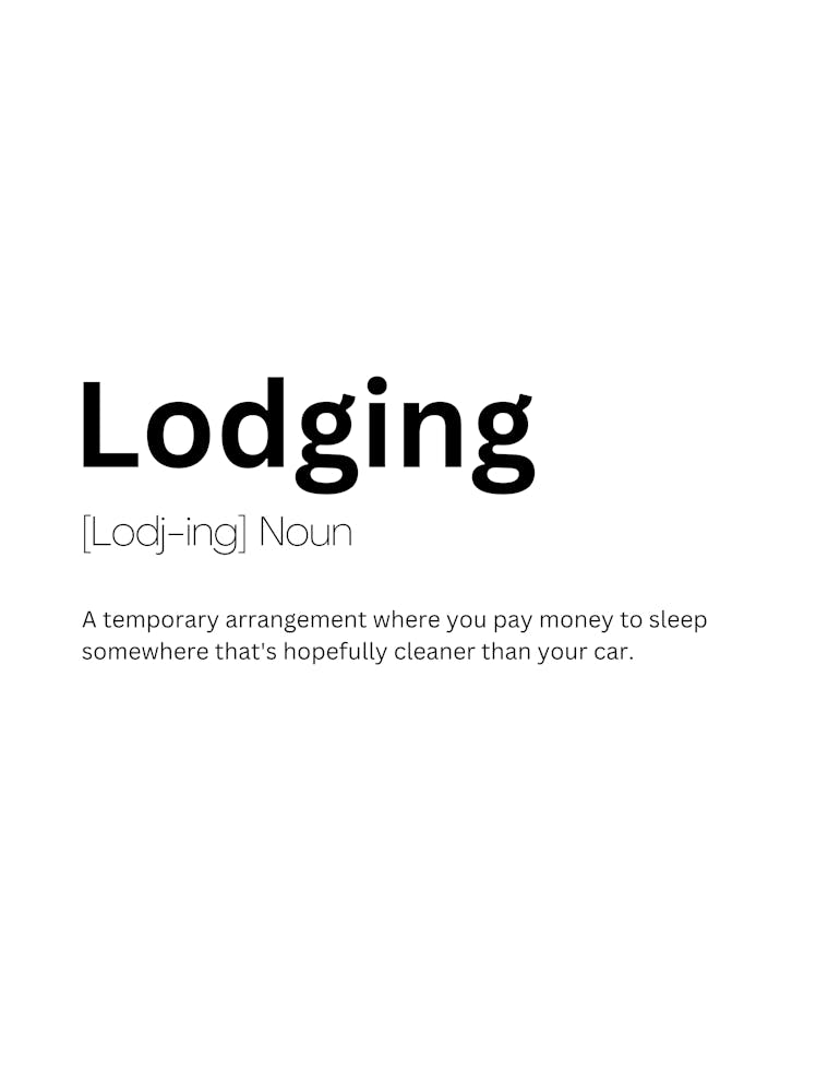 Lodging Definition Meaning