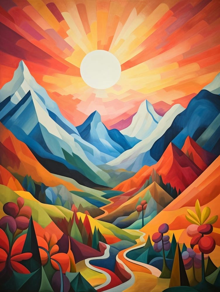 Mountains Abstract Minimalist 11