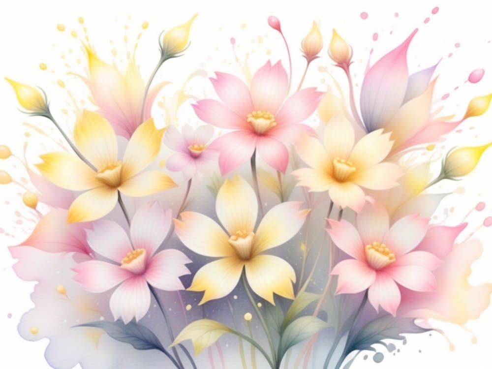 Aquarellblumen 12