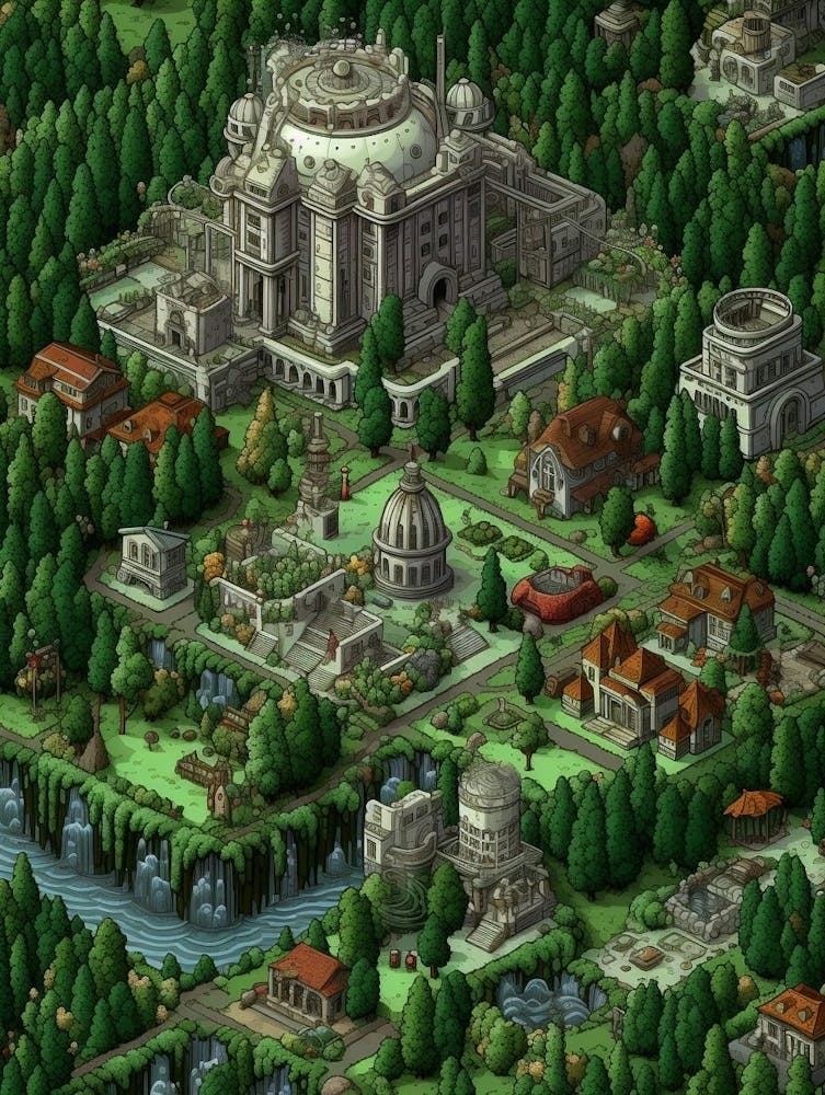 Bellevue Washington Pixel Art 2
