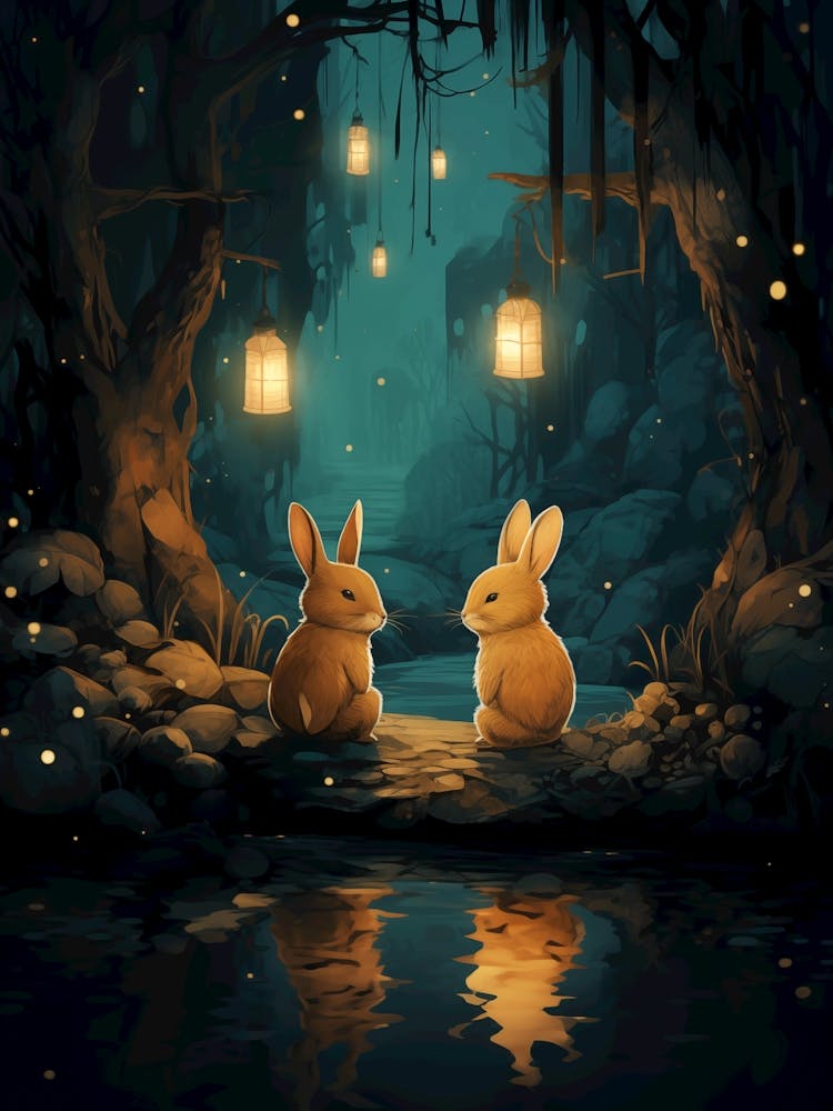 Glühwürmchen Und Kaninchen