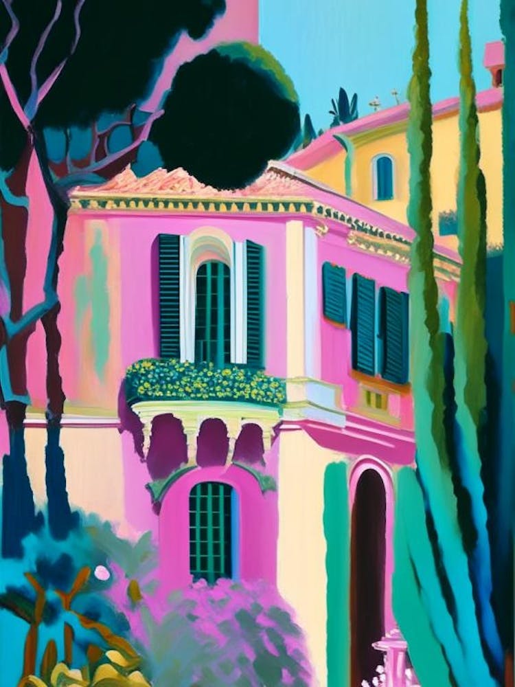 Villa Carlotta, Italy Abstract Still Life