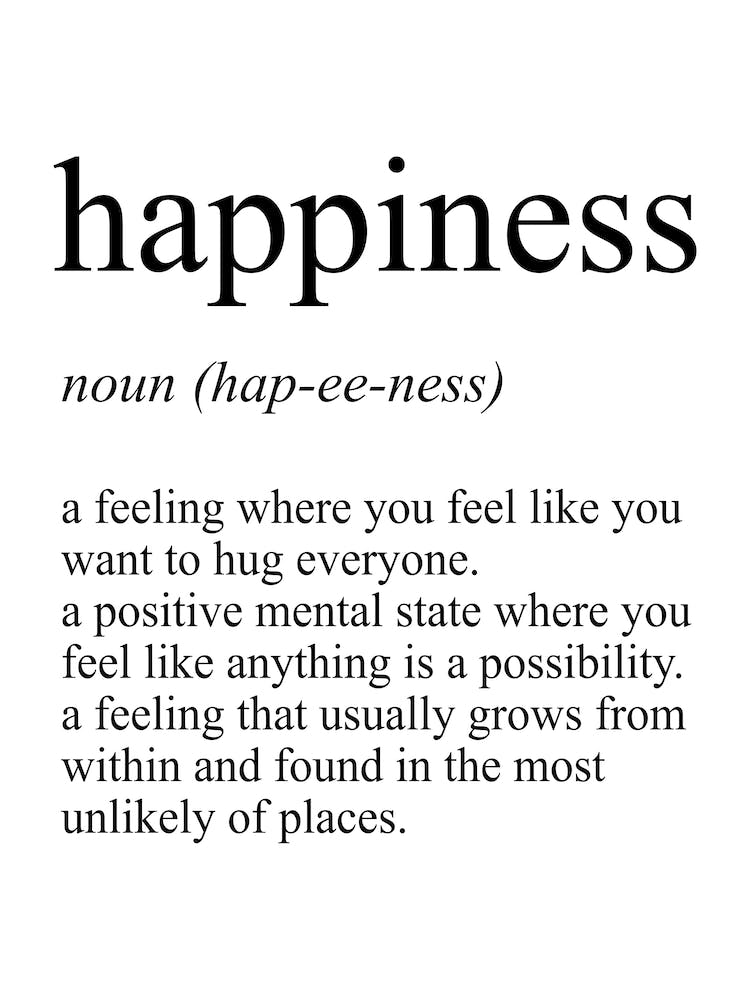 Happiness Definition Meaning