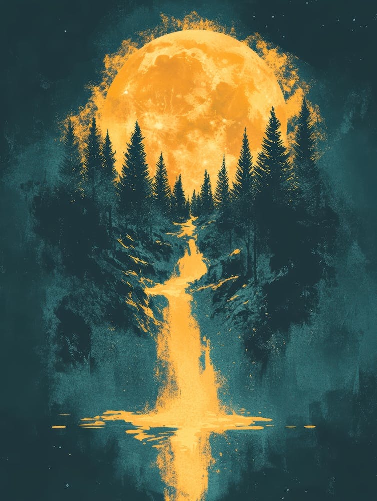 Full Moon In The Forest 16