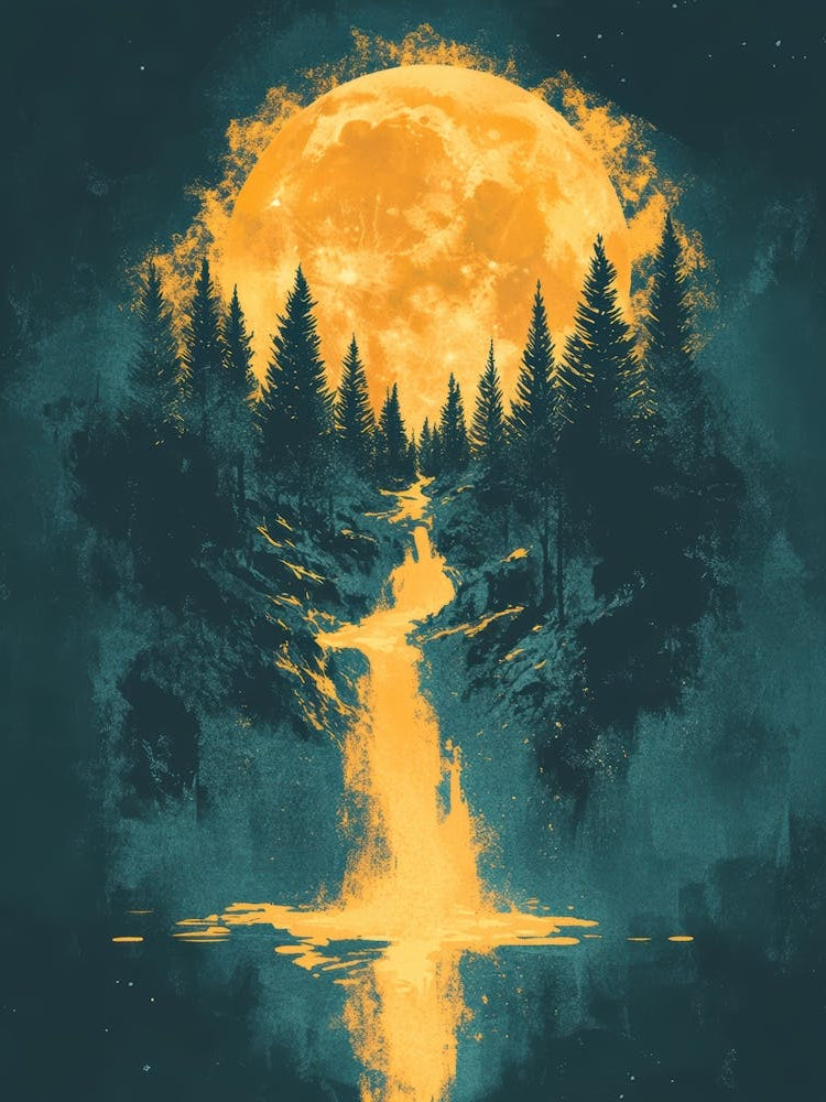 Full Moon In The Forest 16