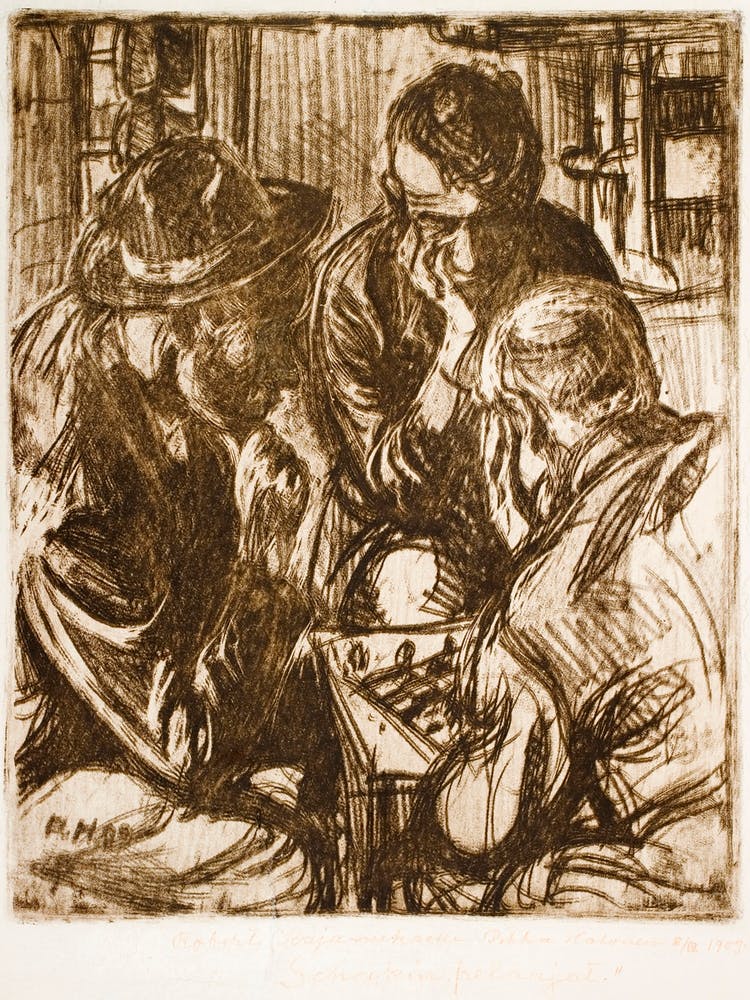 The Chess Players (1909), Pekka Halonen