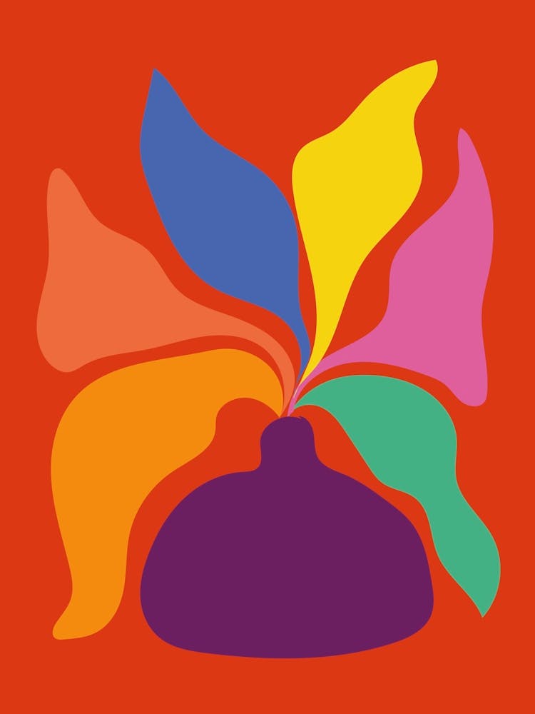 Colorful Pottery plant
