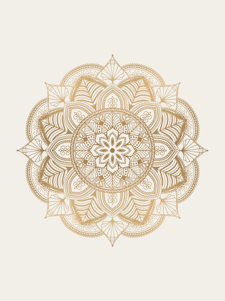 Beige Mandala No 226 A
